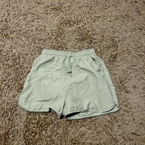 Sage green shorts